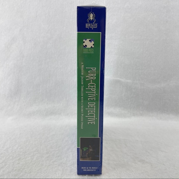 Vintage BePuzzled Purr-Ceptive Detective Story & Jigsaw 1000 Pc Puzzle - Picture 4 of 7